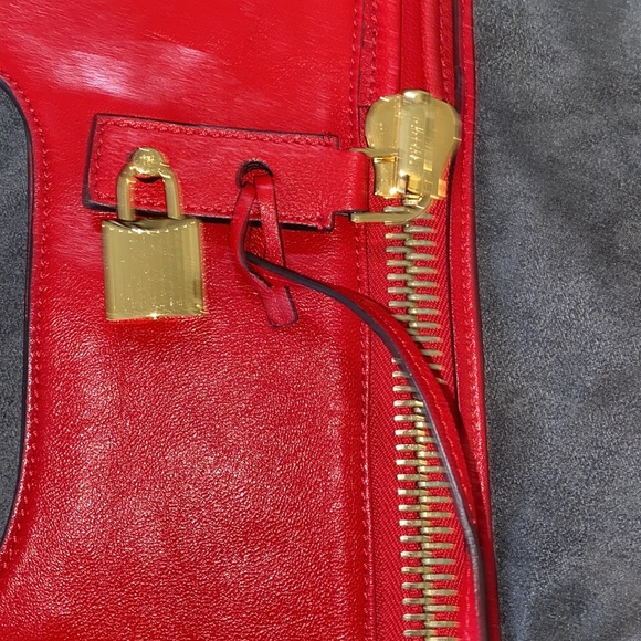 Tom Ford red shoulder bag or large clutch - Picture 3 of 8